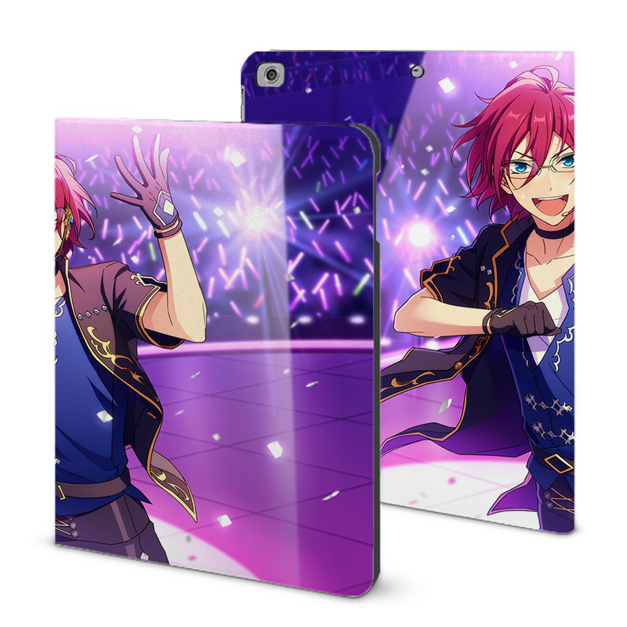 （画像用） あんさんぶるスターズ! Ensemble Stars IPad ケース ブック型 PUレザー TPU 耐衝撃 軽量 薄型 ペン収納なし 全面保護 IPad 各モデル対応